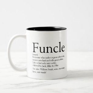 Lieblingsonkel Funcle Moderne Definition Modern Zweifarbige Tasse