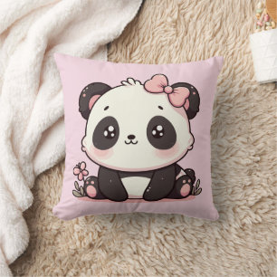 Lieblingspanda-Babykissen rosa Kissen
