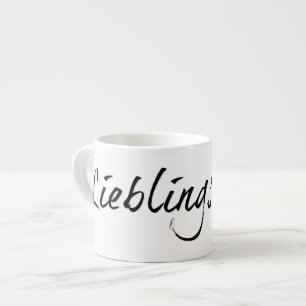 Lieblingspapa - schwarzer Schriftzug 00001 Espressotasse