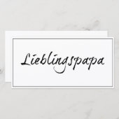 Lieblingspapa - schwarzer Schriftzug 0001 (Vorne/Hinten)