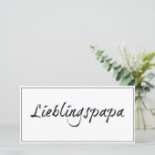 Lieblingspapa - schwarzer Schriftzug 0001 (Stehend Vorderseite)