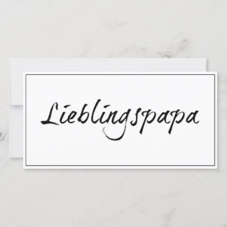 Lieblingspapa - schwarzer Schriftzug 0001