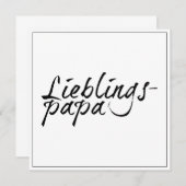 Lieblingspapa - schwarzer Schriftzug 0001 (Vorne/Hinten)