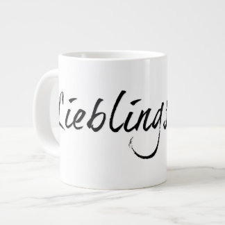 Lieblingspapa - schwarzer Schriftzug 0001 Jumbo-Tasse