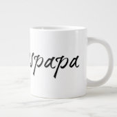 Lieblingspapa - schwarzer Schriftzug 0001 Jumbo-Tasse (Rechts)