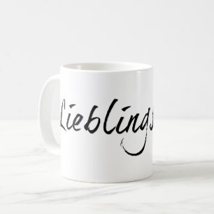 Lieblingspapa - schwarzer Schriftzug 0001 Kaffeetasse