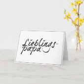 Lieblingspapa - schwarzer Schriftzug 0001 Karte (Gelbe Blume)