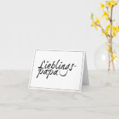 Lieblingspapa - schwarzer Schriftzug 0001 Karte (Gelbe Blume)