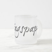 Lieblingspapa - schwarzer Schriftzug 0001 Mattglastasse (VorderseiteRechts)