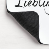 Lieblingspapa - schwarzer Schriftzug 0001 Mousepad (Ecke)