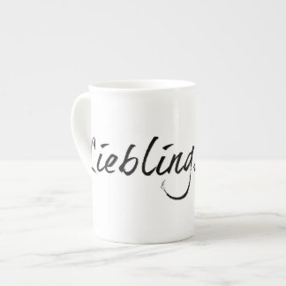 Lieblingspapa - schwarzer Schriftzug 0001 Porzellantasse