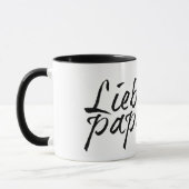 Lieblingspapa - schwarzer Schriftzug 0001 Tasse (Links)