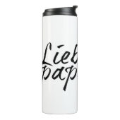 Lieblingspapa - schwarzer Schriftzug 0001 Thermosbecher (Nach links gedreht)