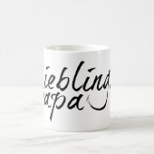 Lieblingspapa - schwarzer Schriftzug 0001 Verwandlungstasse (Mittel)