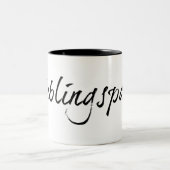 Lieblingspapa - schwarzer Schriftzug 0001 Zweifarbige Tasse (Mittel)