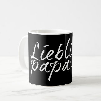 Lieblingspapa - weißer Schriftzug 0001 Kaffeetasse
