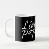 Lieblingspapa - weißer Schriftzug 0001 Kaffeetasse (Links)