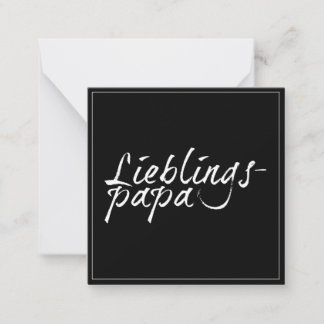 Lieblingspapa - weißer Schriftzug 0001 Mitteilungskarte