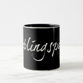 Lieblingspapa - weißer Schriftzug 0001 Zweifarbige Tasse (Mittel)