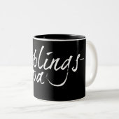 Lieblingspapa - weißer Schriftzug 0001 Zweifarbige Tasse (VorderseiteRechts)