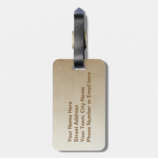 Lieblingspferd Gepäckanhänger (Rückseite vertikal)