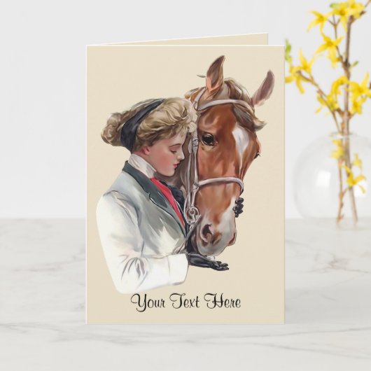 Lieblingspferd Karte (Gelbe Blume)