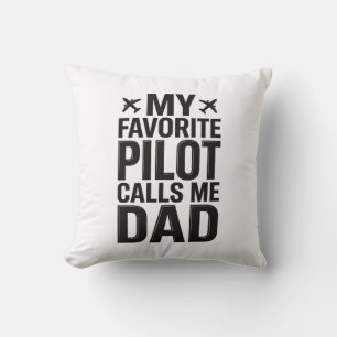 Lieblingspilot nennt mich Dad Vintage-Flugzeug-Shi Kissen