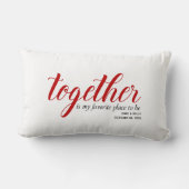 Lieblingsplatz Personalisiert Lendenkissen (Rückseite)