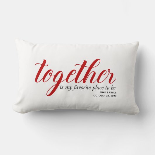 Lieblingsplatz Personalisiert Lendenkissen (Vorderseite)