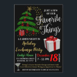 Lieblingssache Geschenk Austausch Einladung<br><div class="desc">Weihnachtsliebhaber Dinge Geschenk Exchange Party Einladung.  Holiday Damen Nachtleben Party einladen!

Arbeiten Sie gut für Partys aller Art:
Treffen von MädchenUnternehmen/FirmenfeiernFeiertage-Brautparty oder Junggeselinnen-Abschied-Einladung

DETAILS:
* Einladungen werden als 5" x 7"-Datei formatiert</div>