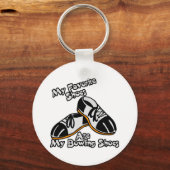 Lieblingsschuhe sind Bowling-Schuhe Schlüsselanhänger (Vorderseite)