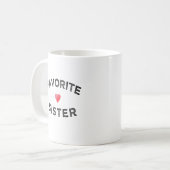 Lieblingsschwester beste Schwester überhaupt lusti Kaffeetasse (Vorderseite Links)