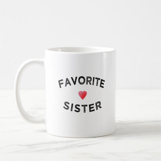Lieblingsschwester beste Schwester überhaupt lusti Kaffeetasse (Links)