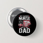 Lieblingsschwester nennt mich Vater Vathers Day Button (Vorne & Hinten)