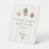 Lieblingssendungen Geschenke wechseln Ort Geschenk Sockelschild (Vorderseite)