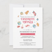 Lieblingssendungen Weihnachtsfeiertage Familienfes Einladung (Vorderseite)