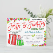 Lieblingssendungen Weihnachtsfest Party Einladung (Stehend Vorderseite)