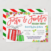 Lieblingssendungen Weihnachtsfest Party Einladung (Vorne/Hinten)