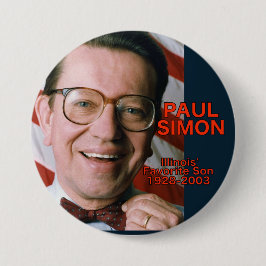 Lieblingssohn-Knopf Paul Simons Illinois Button