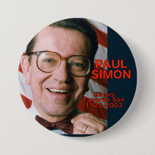 Lieblingssohn-Knopf Paul Simons Illinois Button