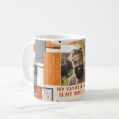 Lieblingsson im Recht Geburtstag Cooles Foto Tasse (Vorderseite Links)