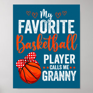 Lieblingsspieler nennen Oma Basketball großartiges Poster