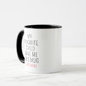 Lieblingstag des Personalisierten Vaters Tasse (Vorderseite Links)