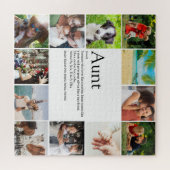 Lieblingstante, Tante Definition 12 Foto Spaß Puzzle (Horizontal)