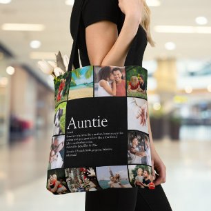 Lieblingstante Tante Definition 12 Fotocollage Tasche