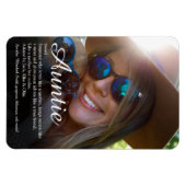 Lieblingstante, Tante Definitions-Script Foto Magnet (Horizontal)