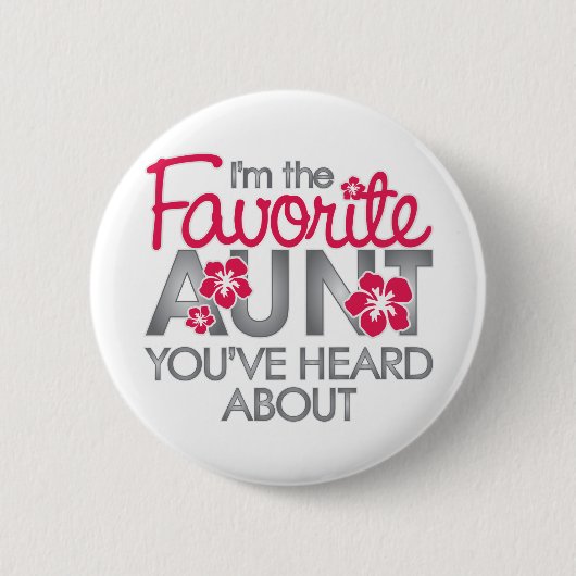 Lieblingstante, von der Sie gehört haben Button (Vorderseite)