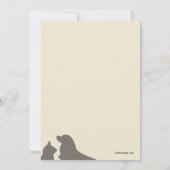 Lieblingstierärztliche Abschluss Einladung (Rückseite)