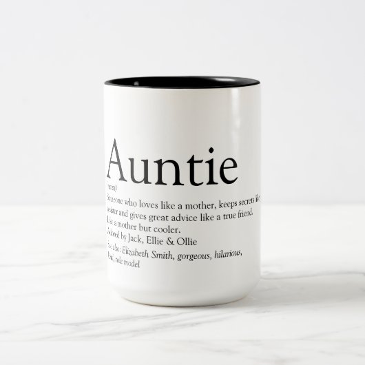Lieblingstitel Zweifarbige Tasse (Mittel)