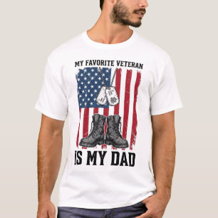 Lieblingsveteran Ist Mein Vater Patriotisches Shir T-Shirt